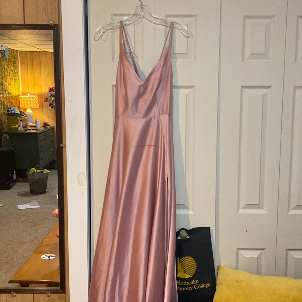 pink prom dress